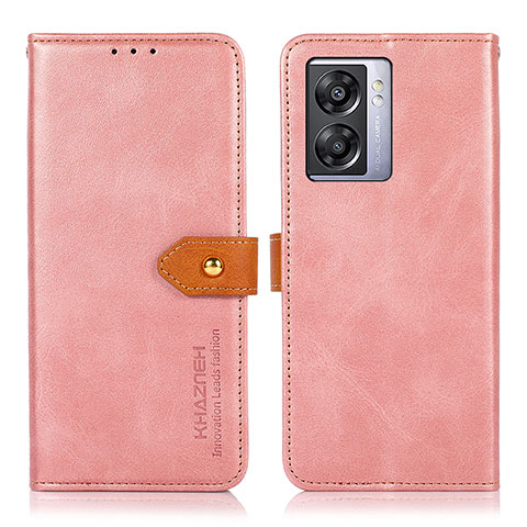 Coque Portefeuille Livre Cuir Etui Clapet N07P pour Realme Q5i 5G Rose