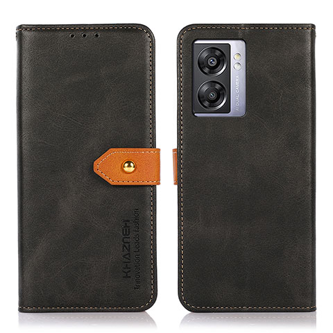 Coque Portefeuille Livre Cuir Etui Clapet N07P pour Realme V23 5G Noir