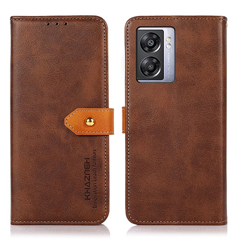 Coque Portefeuille Livre Cuir Etui Clapet N07P pour Realme V23i 5G Marron