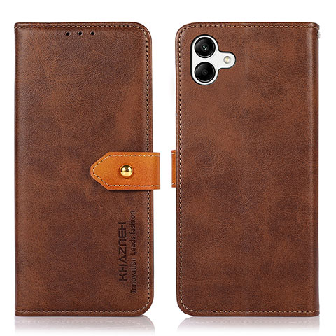 Coque Portefeuille Livre Cuir Etui Clapet N07P pour Samsung Galaxy A04 4G Marron