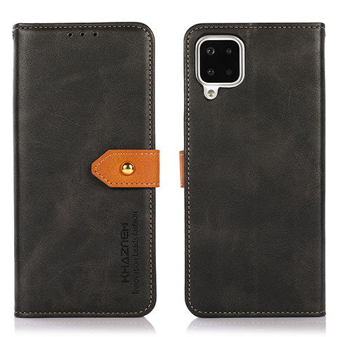 Coque Portefeuille Livre Cuir Etui Clapet N07P pour Samsung Galaxy M12 Noir