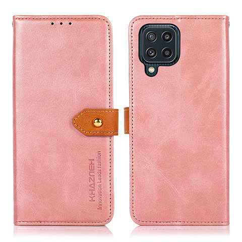 Coque Portefeuille Livre Cuir Etui Clapet N07P pour Samsung Galaxy M32 4G Rose