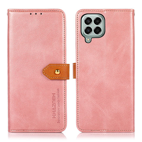 Coque Portefeuille Livre Cuir Etui Clapet N07P pour Samsung Galaxy M33 5G Rose