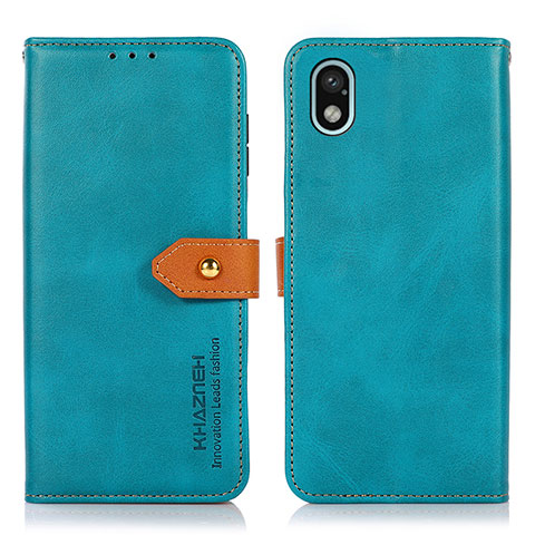 Coque Portefeuille Livre Cuir Etui Clapet N07P pour Sony Xperia Ace III SO-53C Cyan