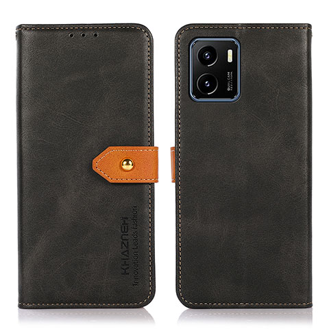 Coque Portefeuille Livre Cuir Etui Clapet N07P pour Vivo Y15S Noir