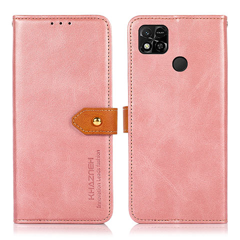 Coque Portefeuille Livre Cuir Etui Clapet N07P pour Xiaomi Redmi 9 Activ Rose