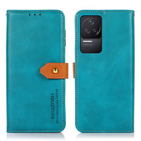 Coque Portefeuille Livre Cuir Etui Clapet N07P pour Xiaomi Redmi K50 5G Cyan