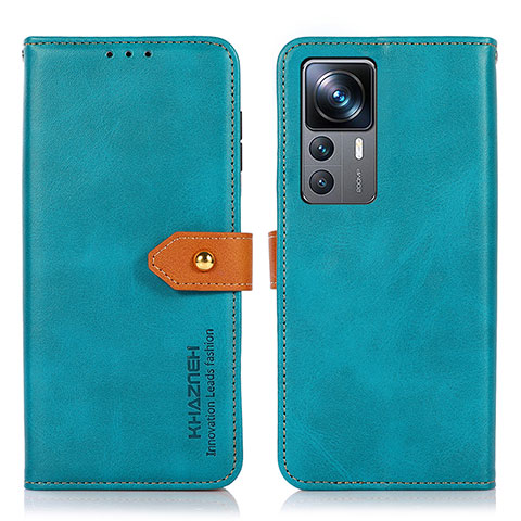 Coque Portefeuille Livre Cuir Etui Clapet N07P pour Xiaomi Redmi K50 Ultra 5G Cyan