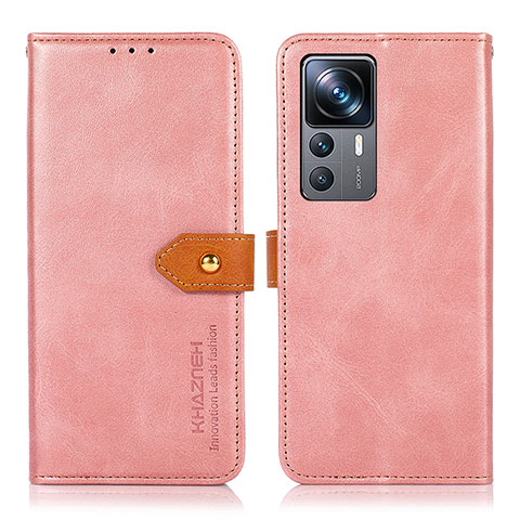 Coque Portefeuille Livre Cuir Etui Clapet N07P pour Xiaomi Redmi K50 Ultra 5G Rose