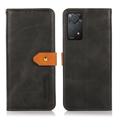 Coque Portefeuille Livre Cuir Etui Clapet N07P pour Xiaomi Redmi Note 11 Pro 5G Noir