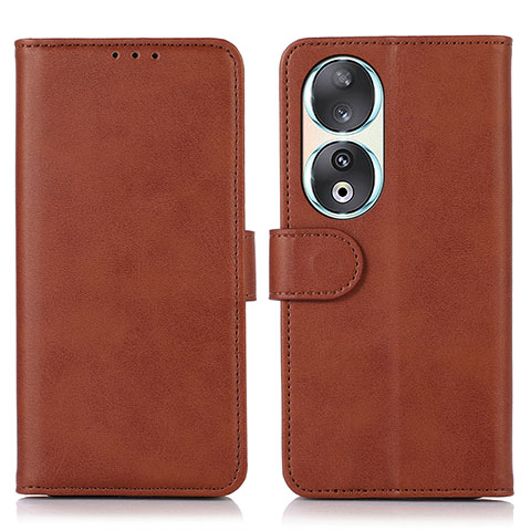 Coque Portefeuille Livre Cuir Etui Clapet N08P pour Huawei Honor 90 5G Marron