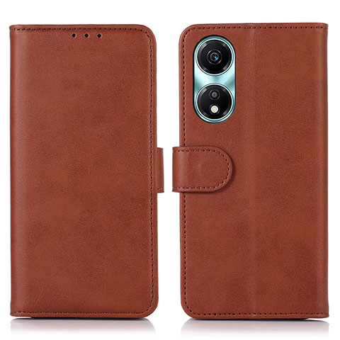 Coque Portefeuille Livre Cuir Etui Clapet N08P pour Huawei Honor X5 Plus Marron