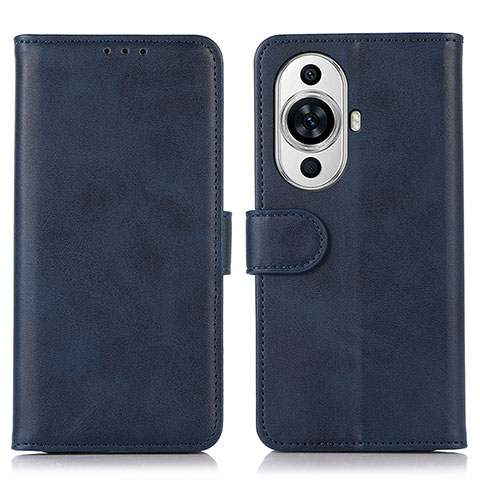 Coque Portefeuille Livre Cuir Etui Clapet N08P pour Huawei Nova 11 Ultra Bleu