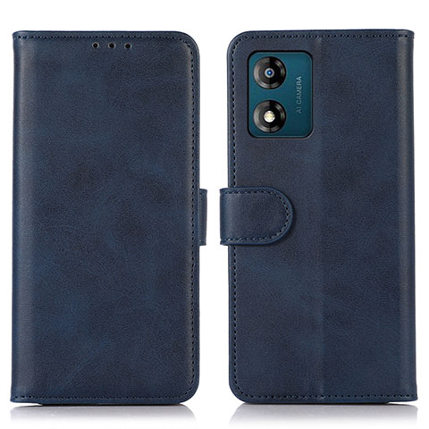 Coque Portefeuille Livre Cuir Etui Clapet N08P pour Motorola Moto E13 Bleu