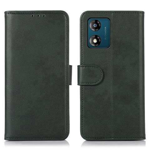 Coque Portefeuille Livre Cuir Etui Clapet N08P pour Motorola Moto E13 Vert