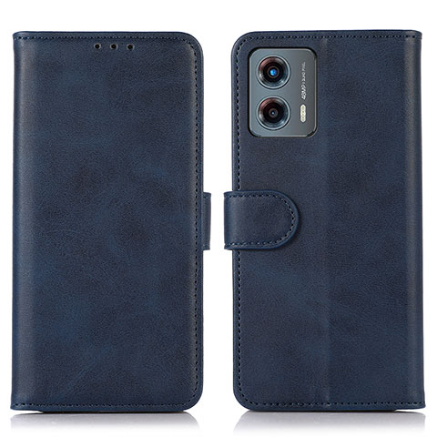 Coque Portefeuille Livre Cuir Etui Clapet N08P pour Motorola Moto G 5G (2023) Bleu