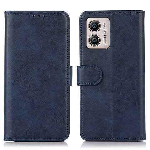 Coque Portefeuille Livre Cuir Etui Clapet N08P pour Motorola Moto G53 5G Bleu