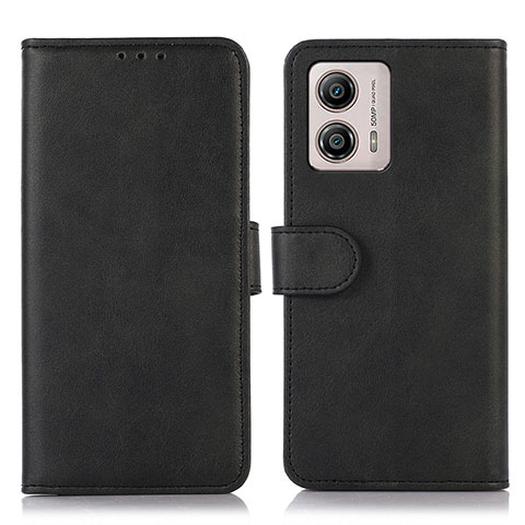 Coque Portefeuille Livre Cuir Etui Clapet N08P pour Motorola Moto G53j 5G Noir