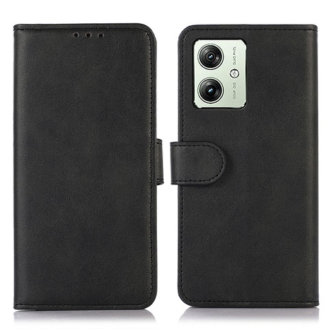 Coque Portefeuille Livre Cuir Etui Clapet N08P pour Motorola Moto G54 5G Noir