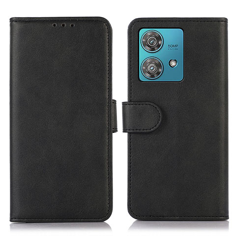 Coque Portefeuille Livre Cuir Etui Clapet N08P pour Motorola Moto G84 5G Noir