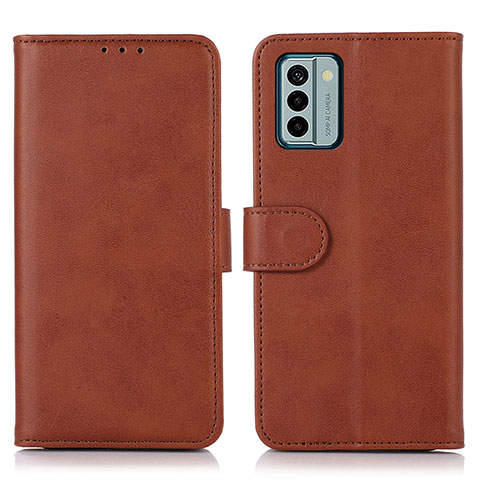 Coque Portefeuille Livre Cuir Etui Clapet N08P pour Nokia G22 Marron