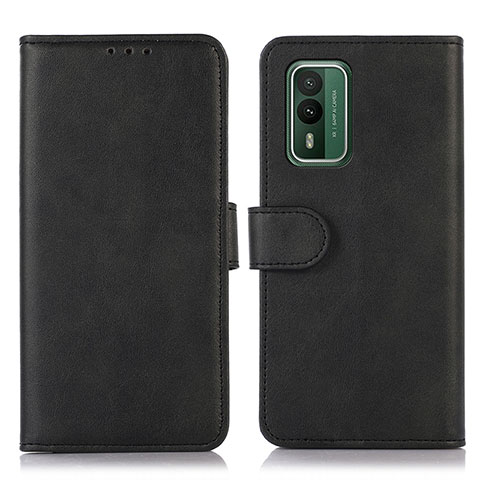 Coque Portefeuille Livre Cuir Etui Clapet N08P pour Nokia XR21 Noir