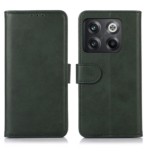 Coque Portefeuille Livre Cuir Etui Clapet N08P pour OnePlus 10T 5G Vert