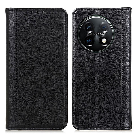 Coque Portefeuille Livre Cuir Etui Clapet N08P pour OnePlus 11 5G Noir