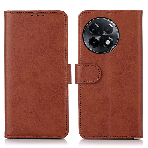 Coque Portefeuille Livre Cuir Etui Clapet N08P pour OnePlus 11R 5G Marron