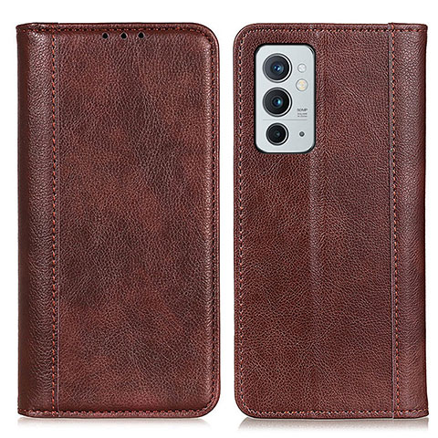 Coque Portefeuille Livre Cuir Etui Clapet N08P pour OnePlus 9RT 5G Marron