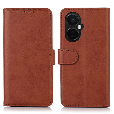 Coque Portefeuille Livre Cuir Etui Clapet N08P pour OnePlus Nord CE 3 5G Marron