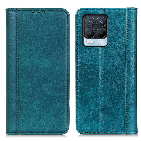 Coque Portefeuille Livre Cuir Etui Clapet N08P pour Realme 8 Pro Vert