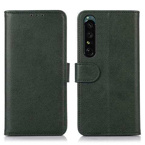 Coque Portefeuille Livre Cuir Etui Clapet N08P pour Sony Xperia 1 IV Vert