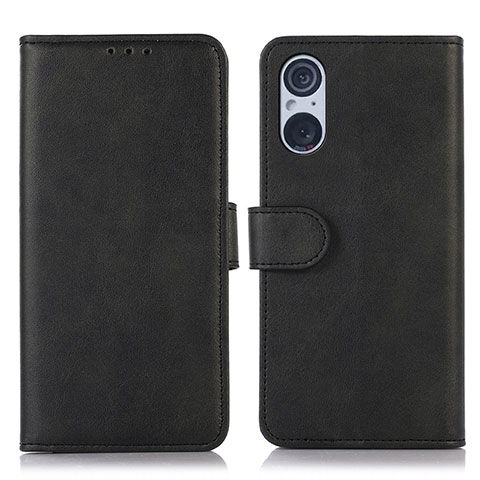 Coque Portefeuille Livre Cuir Etui Clapet N08P pour Sony Xperia 5 V Noir