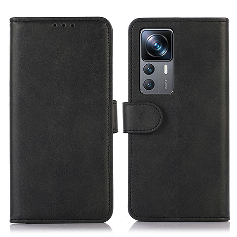 Coque Portefeuille Livre Cuir Etui Clapet N08P pour Xiaomi Mi 12T 5G Noir