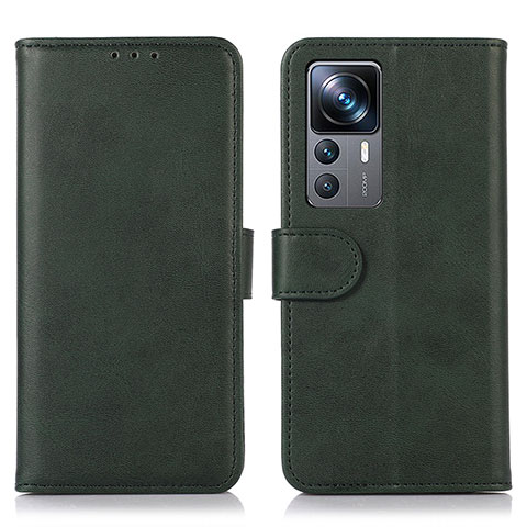 Coque Portefeuille Livre Cuir Etui Clapet N08P pour Xiaomi Mi 12T 5G Vert