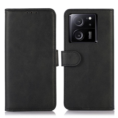 Coque Portefeuille Livre Cuir Etui Clapet N08P pour Xiaomi Mi 13T 5G Noir