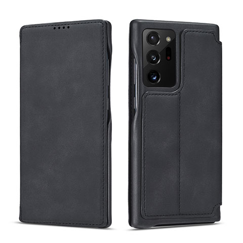 Coque Portefeuille Livre Cuir Etui Clapet N09 pour Samsung Galaxy Note 20 Ultra 5G Noir