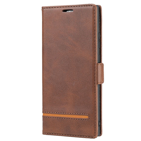 Coque Portefeuille Livre Cuir Etui Clapet N11 pour Samsung Galaxy Note 20 Ultra 5G Marron