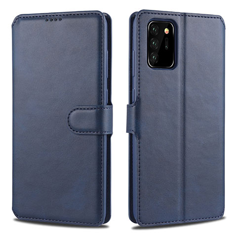 Coque Portefeuille Livre Cuir Etui Clapet N12 pour Samsung Galaxy Note 20 Ultra 5G Bleu