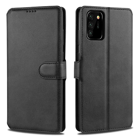 Coque Portefeuille Livre Cuir Etui Clapet N12 pour Samsung Galaxy Note 20 Ultra 5G Noir