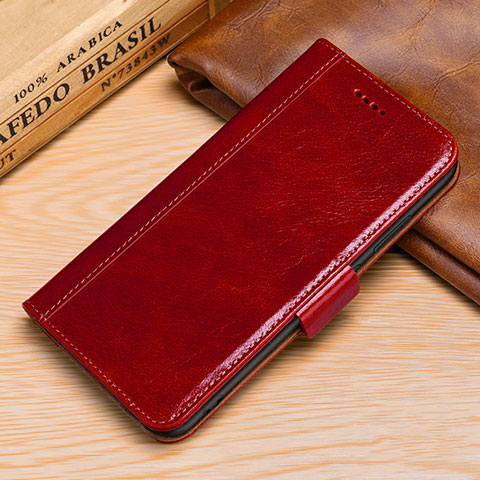 Coque Portefeuille Livre Cuir Etui Clapet P01 pour Huawei P30 Lite Rouge