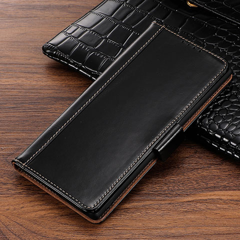 Coque Portefeuille Livre Cuir Etui Clapet P01 pour Samsung Galaxy Note 10 Noir