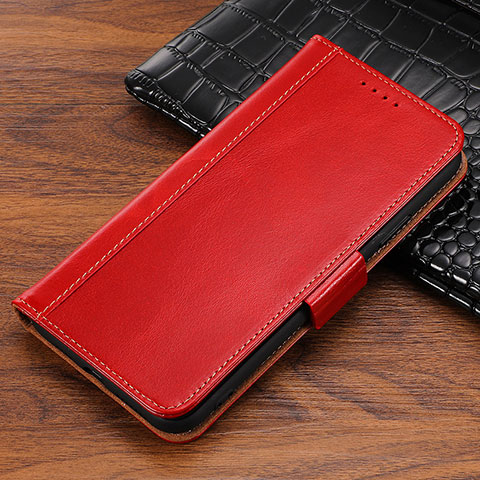 Coque Portefeuille Livre Cuir Etui Clapet P04 pour Apple iPhone X Rouge