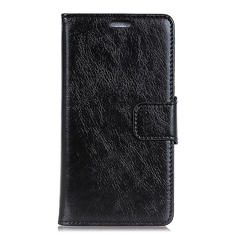 Coque Portefeuille Livre Cuir Etui Clapet pour Alcatel 3 Noir