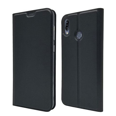 Coque Portefeuille Livre Cuir Etui Clapet pour Asus Zenfone Max M2 ZB633KL Noir