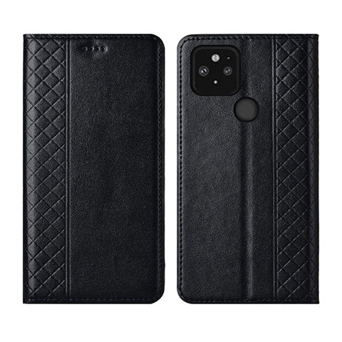 Coque Portefeuille Livre Cuir Etui Clapet pour Google Pixel 5 Noir