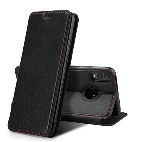 Coque Portefeuille Livre Cuir Etui Clapet pour Huawei Honor 8X Noir