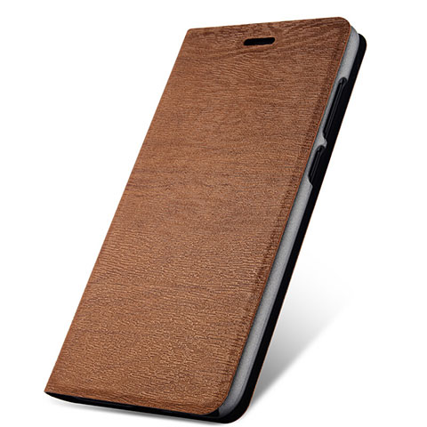 Coque Portefeuille Livre Cuir Etui Clapet pour Huawei Honor 9 Lite Marron