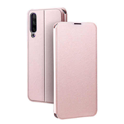 Coque Portefeuille Livre Cuir Etui Clapet pour Huawei Honor 9X Pro Or Rose